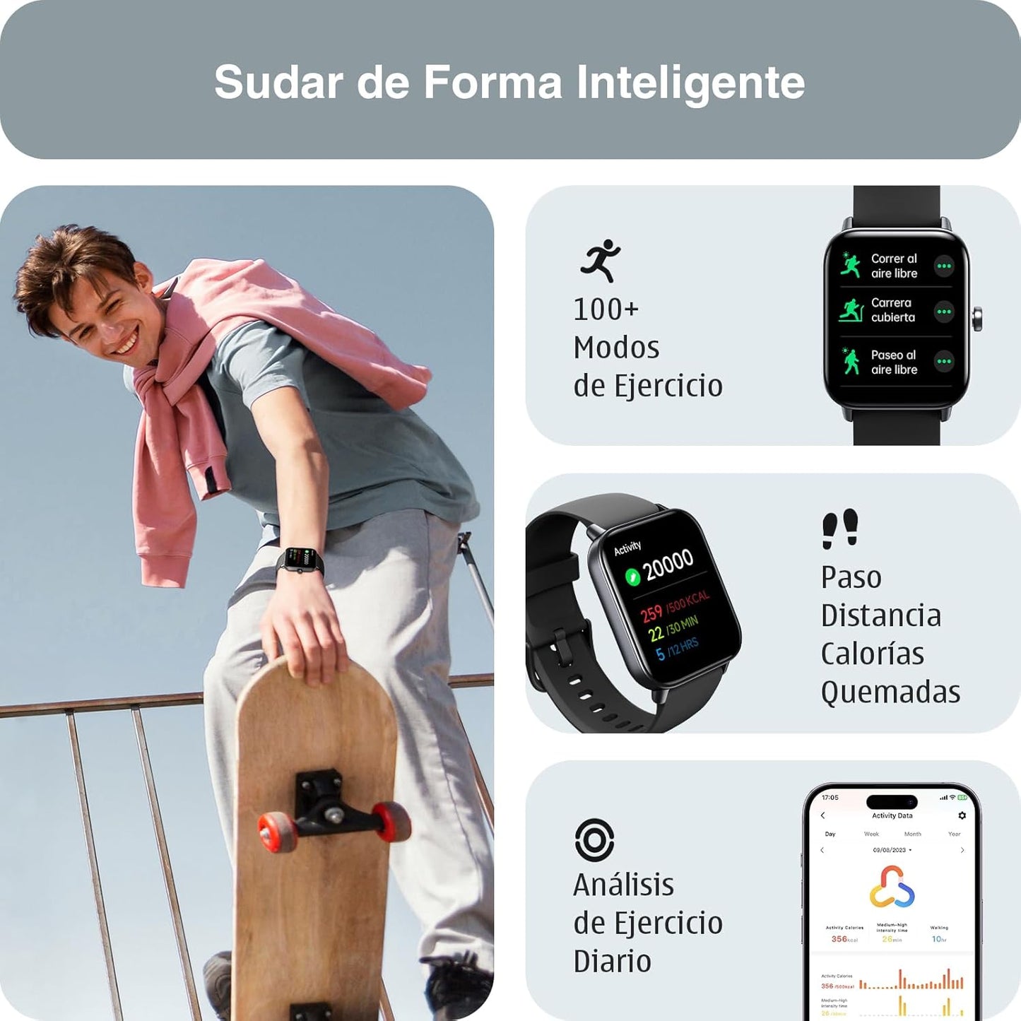 SmartWatch 1.8 Inch Waterproof IP68